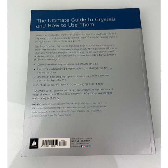 The Encyclopedia of Crystals by Judy Hall 2013 Paperback Healing How to Use Them - Picture 8 of 16